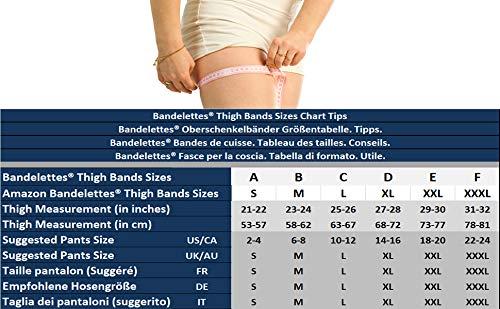 Bandelettes Bandelettes Original Patented Elastic Anti-Chafing Thigh Bands *Prevent Thigh Chafing* BeigeDolce Black Dolce Bundle Size A