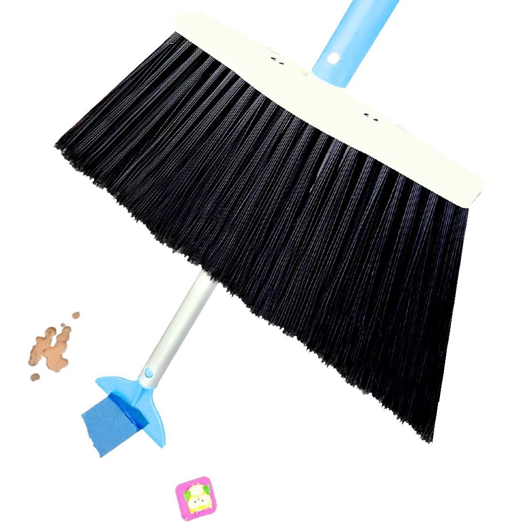 SweepEasy 3-Pack SweepEasy Broom As Seen On Shark Tank - Scrape, Sweep & Go - for Indoor and Outdoor Use, Sweep Easy with Scraper (Green)