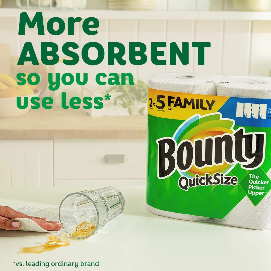 Bounty Bounty Select-A-Size Paper Towels, 2 Double Plus Rolls, White, 113 Sheets Per Roll