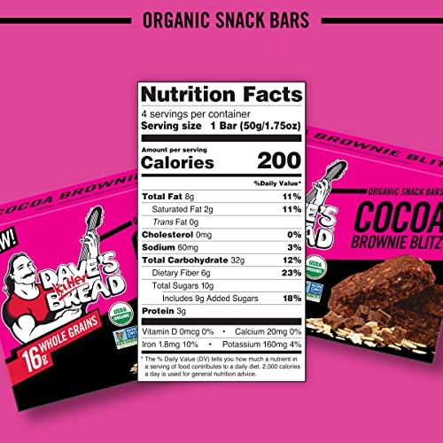 Dave's Killer Bread Dave\'s Killer Bread Cocoa Brownie Blitz Organic Snack Bars, 4 Individually Wrapped Snack Bars