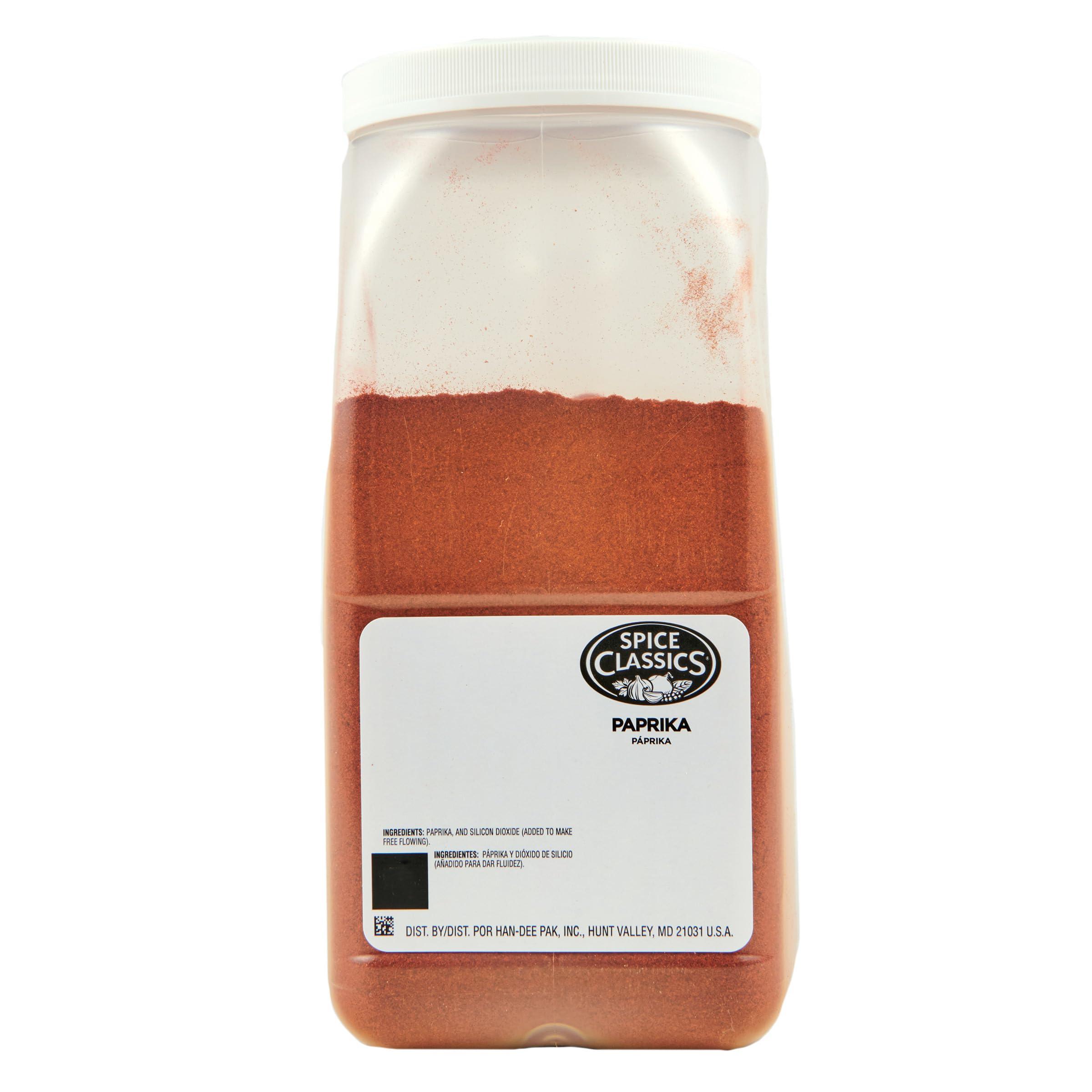 McCormick Spice Classics Paprika, 4.5 lb (Pack of 3) - Three 4.5 Pound Containers of Bulk Paprika Powder, Perfect for Garnishing and Flavoring Eggs, Soups, Stews, Sauces, Meats and More