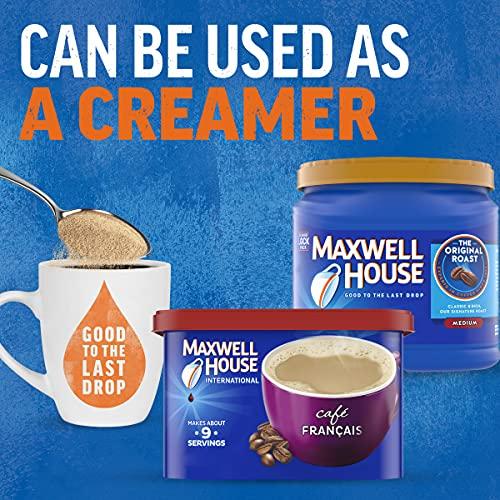 MAXWELL HOUSE Maxwell House International Cafe Flavored Instant Coffee, Cafe Francais, 7.6 Ounce Canister