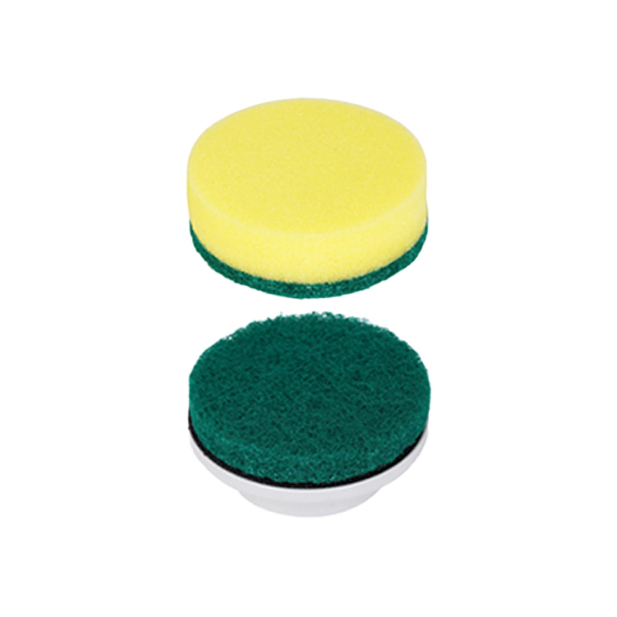SYNOSHI Synoshi Sponge Brush Heads (6 Units) for Electric Spin Scrubber | Designed for Cleaning Smooth Surfaces