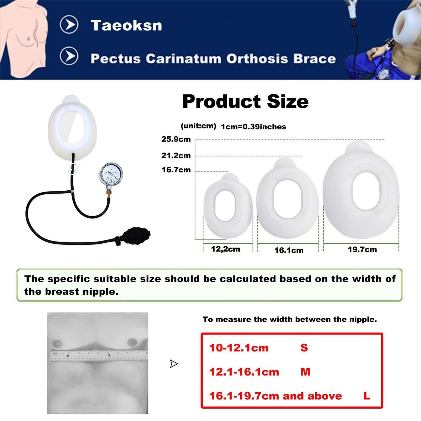 Taeoksn Taeoksn Pectus Carinatum Orthosis Brace,Pigeon Chest Support for Adult,Rib Valgus Correction Belt,Physical Correction of Pectus Carinatum,Free Adjustment(L-L)