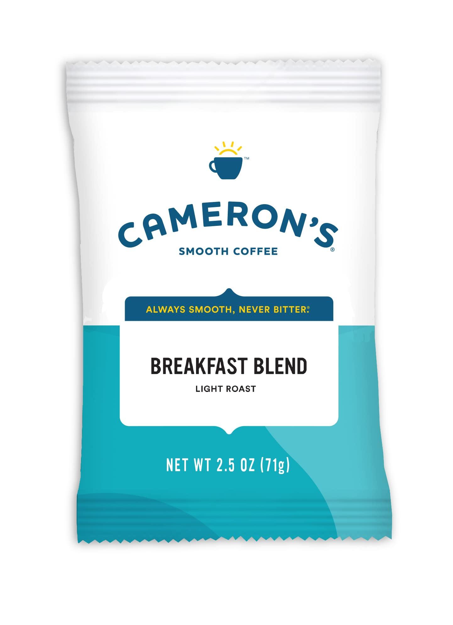 Cameron's Coffee Cameron\'s Coffee Roasted Ground Coffee Bags, Breakfast Blend, 2.5-Ounce, (Pack of 42)