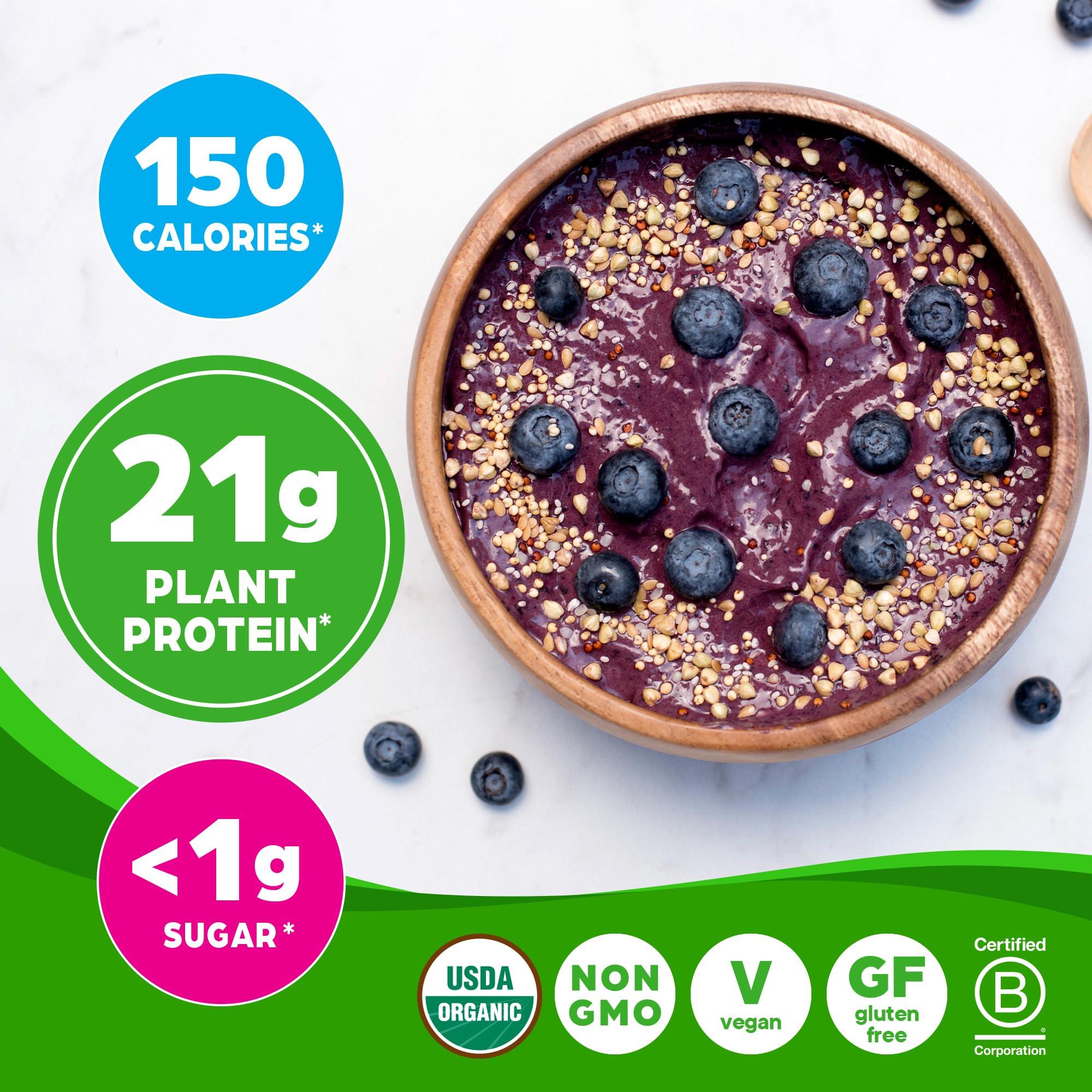 Orgain Orgain Organic Vegan Protein Powder, Vanilla Bean - 21g Plant Based Protein, 4g Prebiotic Fiber, No Lactose Ingredients, No Added Sugar, Non-GMO, For Shakes & Smoothies, 1.02 lb (Packaging May Vary)