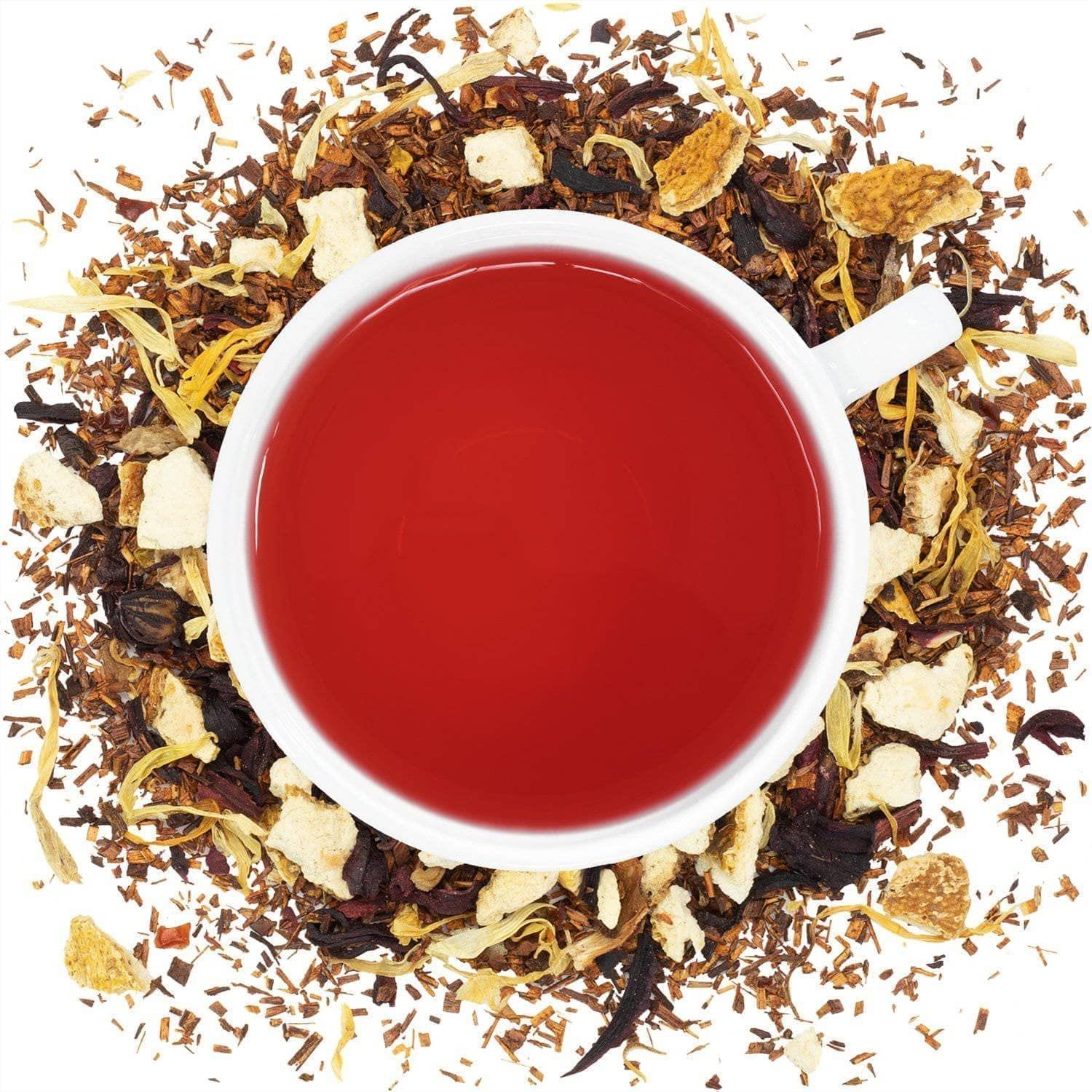 Full Leaf Tea Co. Organic Blood Orange Rooibos Loose Leaf Tea - 2oz Bag (Approx. 30 Servings) | Full Leaf Tea Co.