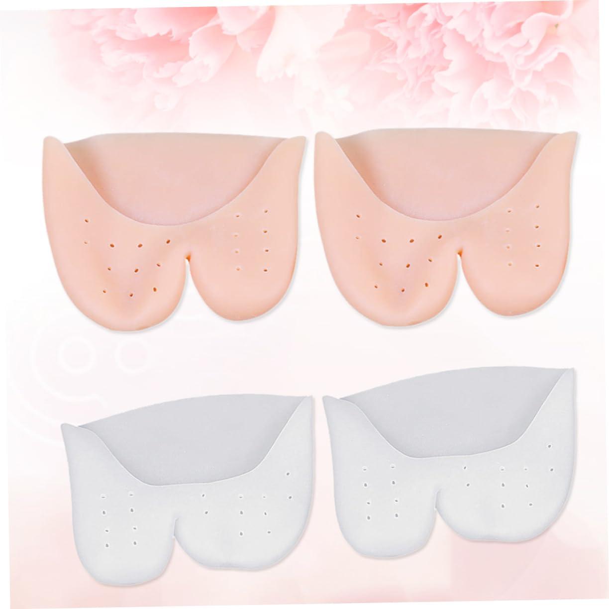 Healeved Healeved 4 Pairs Big Toe Protection Toe Cover Pointe Cushion Toe Protector gel with hole