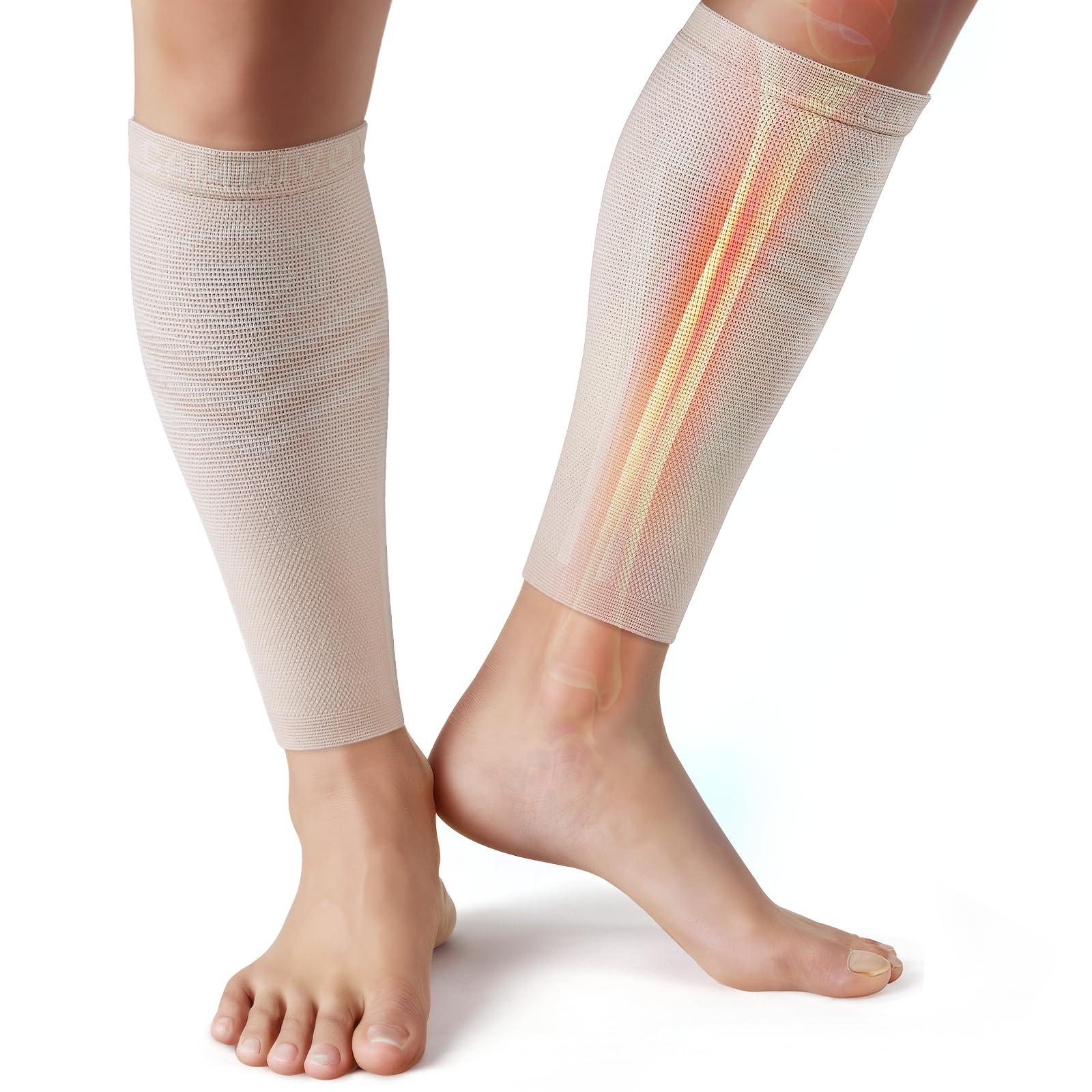 CAMBIVO CAMBIVO Calf Compression Sleeve Men & Women- Shin Splint Brace Support for Legs Pain Relief, Varicose Vein Treatment