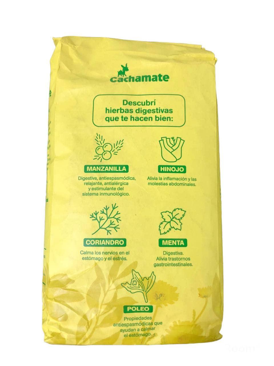 LATAM CONCEPT Cachamate Digestive Herbs Yerba Mate 2.2 lb/Yerba Mate Cachamate Hierbas Digestivas 1 Kilo