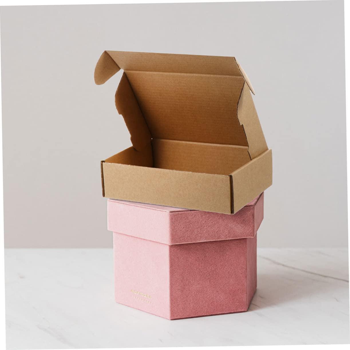 SUPVOX 15pcs Box Kraft Paper Box Bulk Fresh Flowers White Cardboard in Bulk White Mailbox Bulk Items for Maid of Honor Christmas Corrugated Paper Bridesmaid Cardboard Box