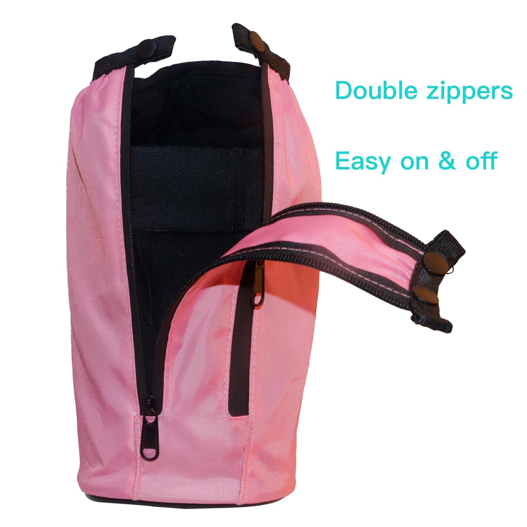 ARUNNERS ARUNNERS Walking Boot Cover for Medical Brace Orthopedic Fracture Cast with Integrative Slip-Resistant Rubber Sole (Pink, Short, Medium)