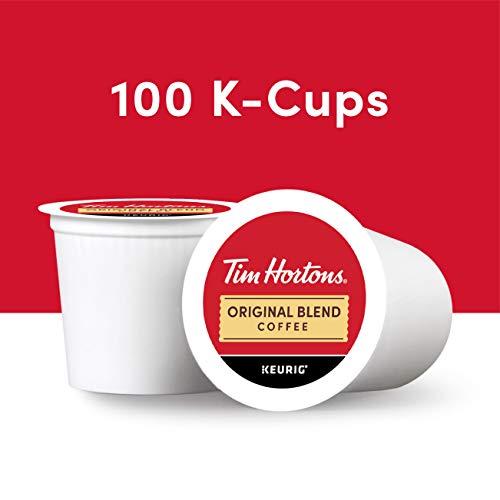Tim Hortons Tim Hortons Original Blend, Medium Roast Coffee, Single-Serve K-Cup Pods Compatible with Keurig Brewers, 100ct K-Cups