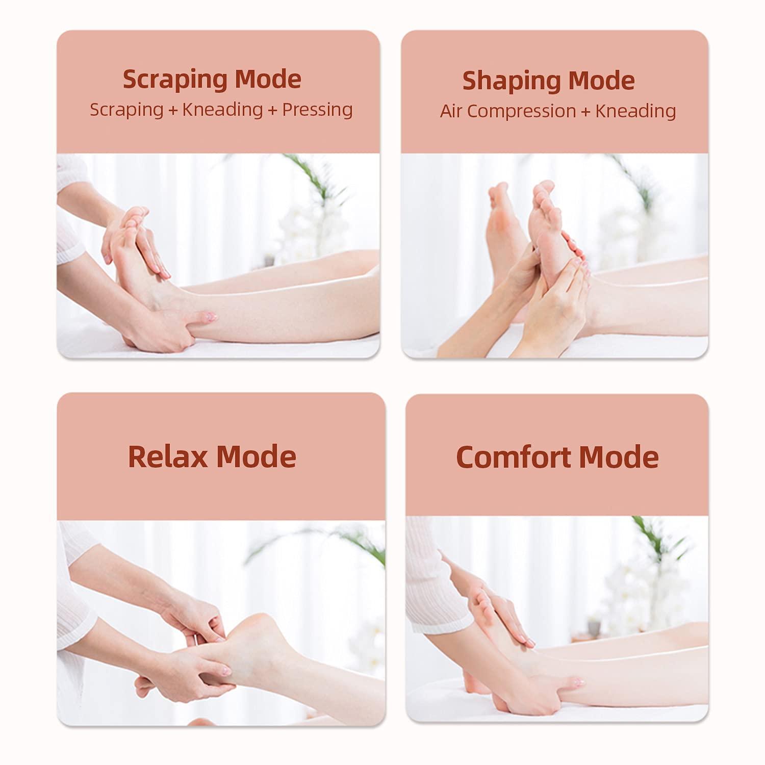 iRest iRest Shiatsu Foot Massager with Double Foot Rollers, Air Compression, Scraping, Deep Kneading Massage, Electric Foot Massage Machine for Improving Blood Circulation and Relieving Foot Pain