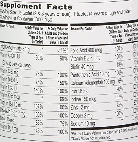 Flintstones Vitamins Flintstones Chewable Kids Vitamins, Complete Multivitamin for Kids and Toddlers with Iron, Calcium, Vitamin C, Vitamin D & more, 300ct (Pack of 2 150 Count Bottles)