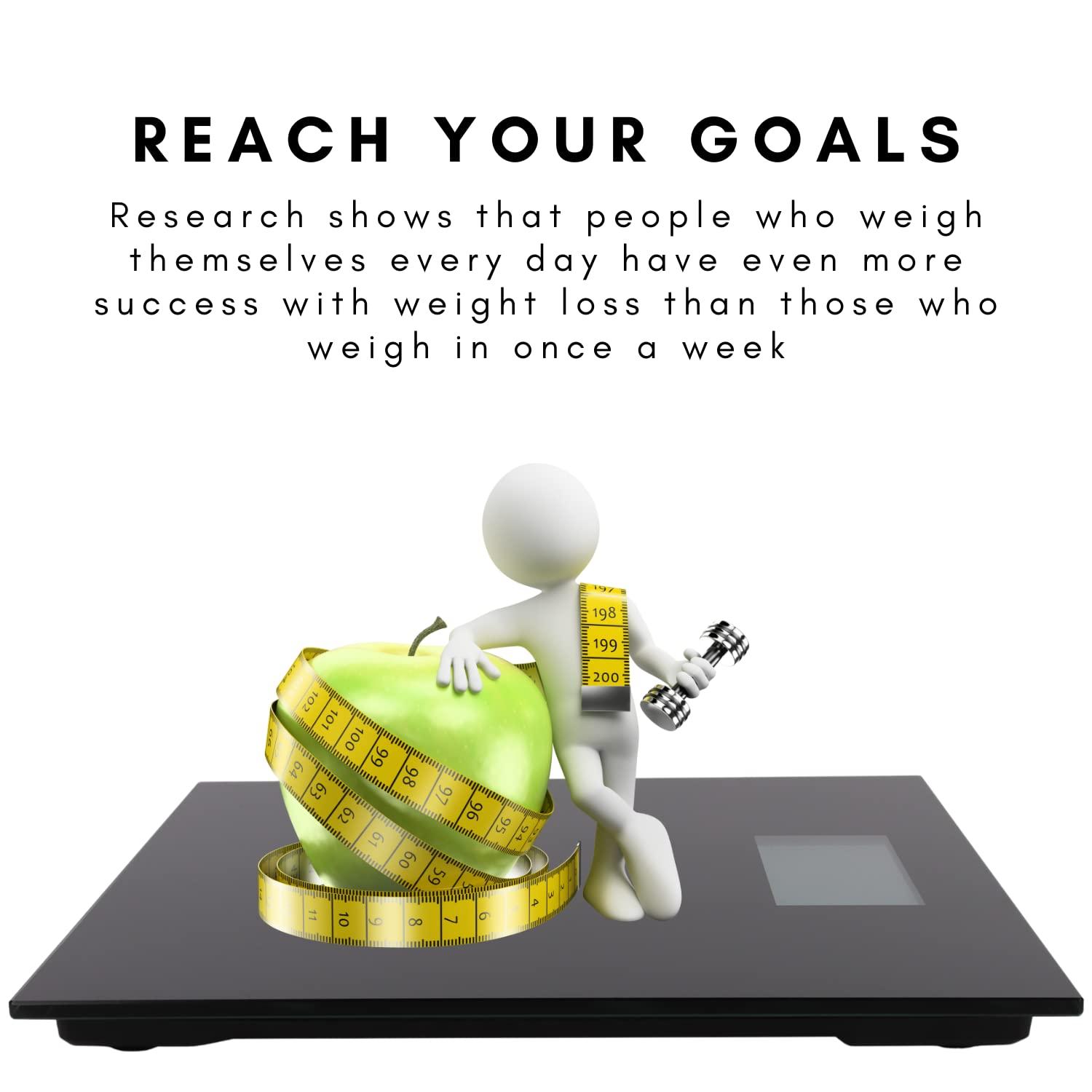 MISTIC COOL 500 lb Extra-Wide Digital Bathroom Scale - Talking Weight Scale with Large LCD Display - Wide Platform for Accurate Body Measurements