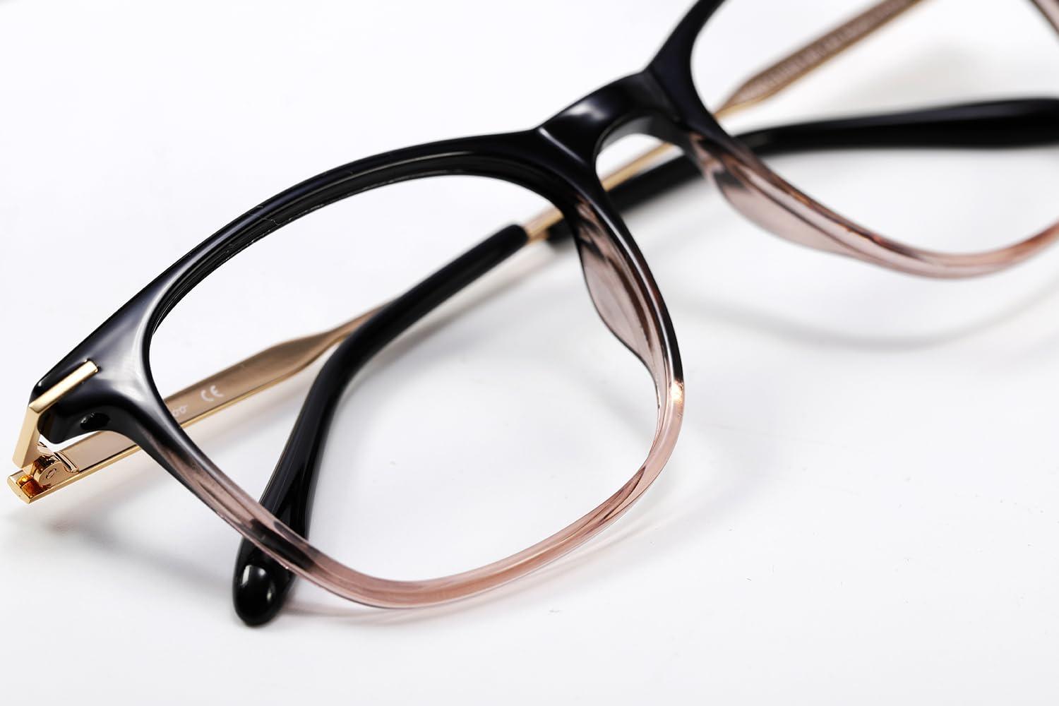 Firmoo Firmoo Women Reading Glasses 0.5,Classic Square Blue Light Blocking Glasses for Men.