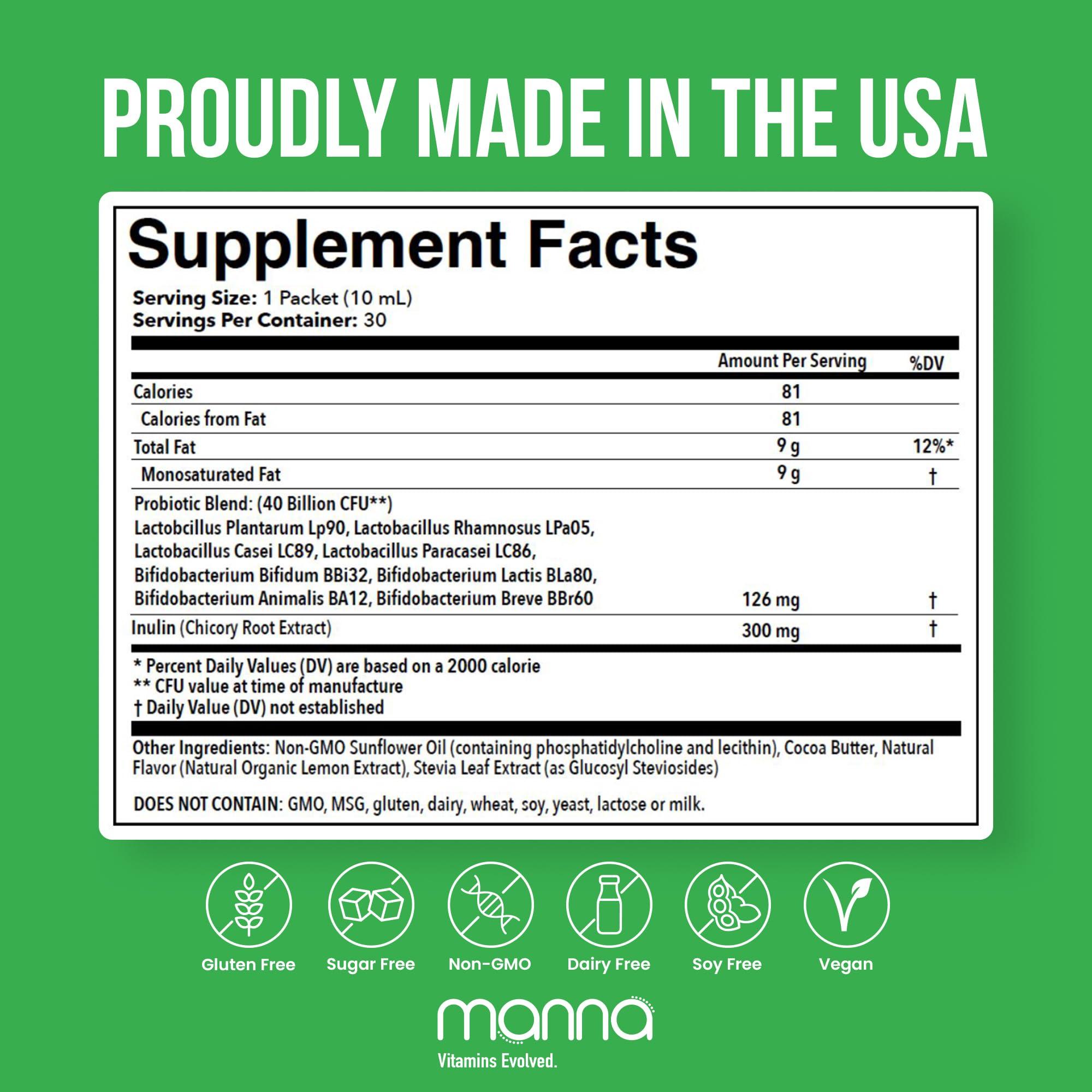 Manna Vitamins Evolved Manna Vitamins Evolved - Liposomal Pre & Probiotics for Gut Health