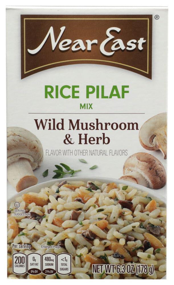 Near East Near East, Rice Pilaf Mix, Wild Mushroom & Herb, 6.3oz Box (Pack of 6)