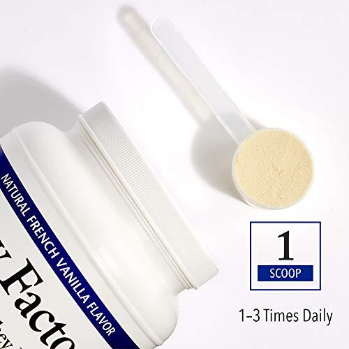 Natural Factors Whey Factors by Natural Factors, Grass Fed Whey Protein Concentrate, Aids Muscle Development and Immune Health, French Vanilla, 2 lb