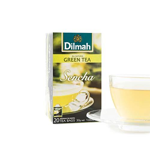 Dilmah Dilmah Sencha Green Tea - 20 Tea Bags X 3 Pack - Finest Pure Ceylon Sri Lankan Green Tea