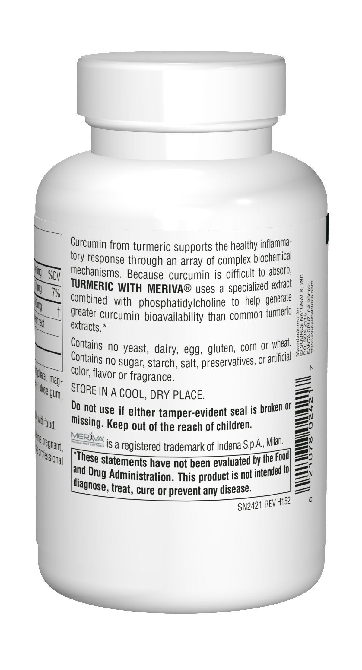 Source Naturals Source Naturals Turmeric with Meriva, for Healthy Inflammation Response*, 500mg - 120 Tablets