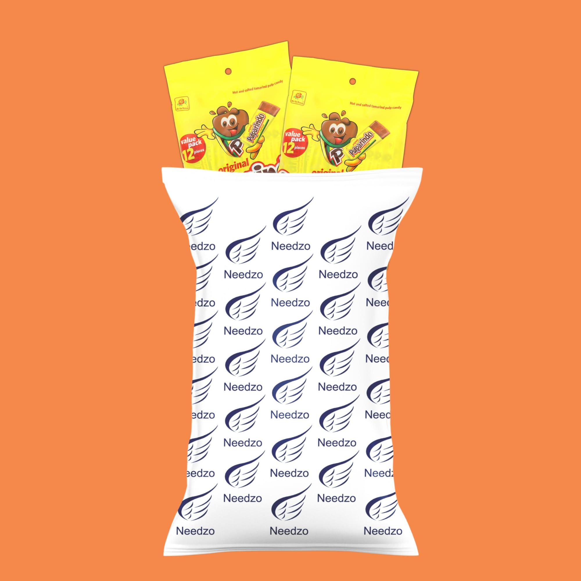 Needzo Pulparindo Mexican Candy, Spicy Tamarind Flavored Chewy Candies, 12 Individually Wrapped Pieces, 5.92 Ounces (Pack of 2)