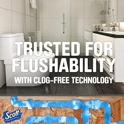 Scott Scott Rapid Dissolving Toilet Paper, 4 Rolls (Pack of 12)
