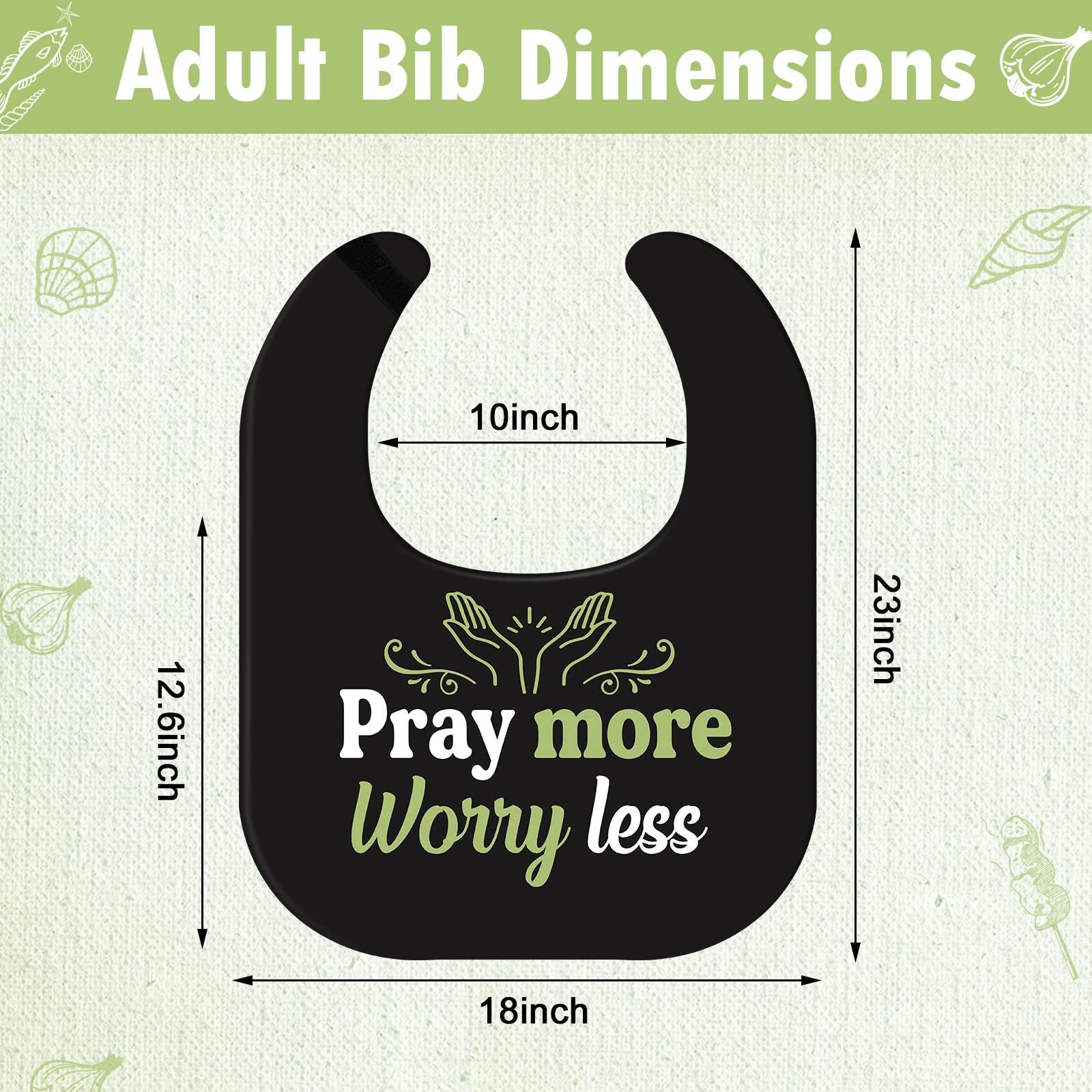 Eurzom 6 Pcs Funny Adult Bibs for Eating Washable Reusable Dining Clothing Protectors Waterproof Elderly Bibs for Men Women Adults Gag Gifts, 6 Designs