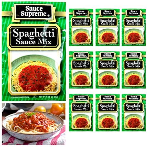 AllTopBargains 10 X Sauce Supreme Spaghetti Mix Tomato Seasoning Packet Pasta Flavor Marinara