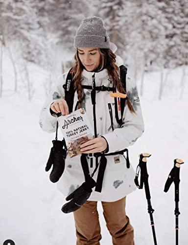 Country Archer Country Archer Turkey Jerky - Turkey Meat Protein Snacks, Turkey Jerky for People, Protein Meat Snacks, Turkey Jerky Snack Packs, Gluten Free, Keto - Hickory Smoke, 2.5 oz (Pack of 4)