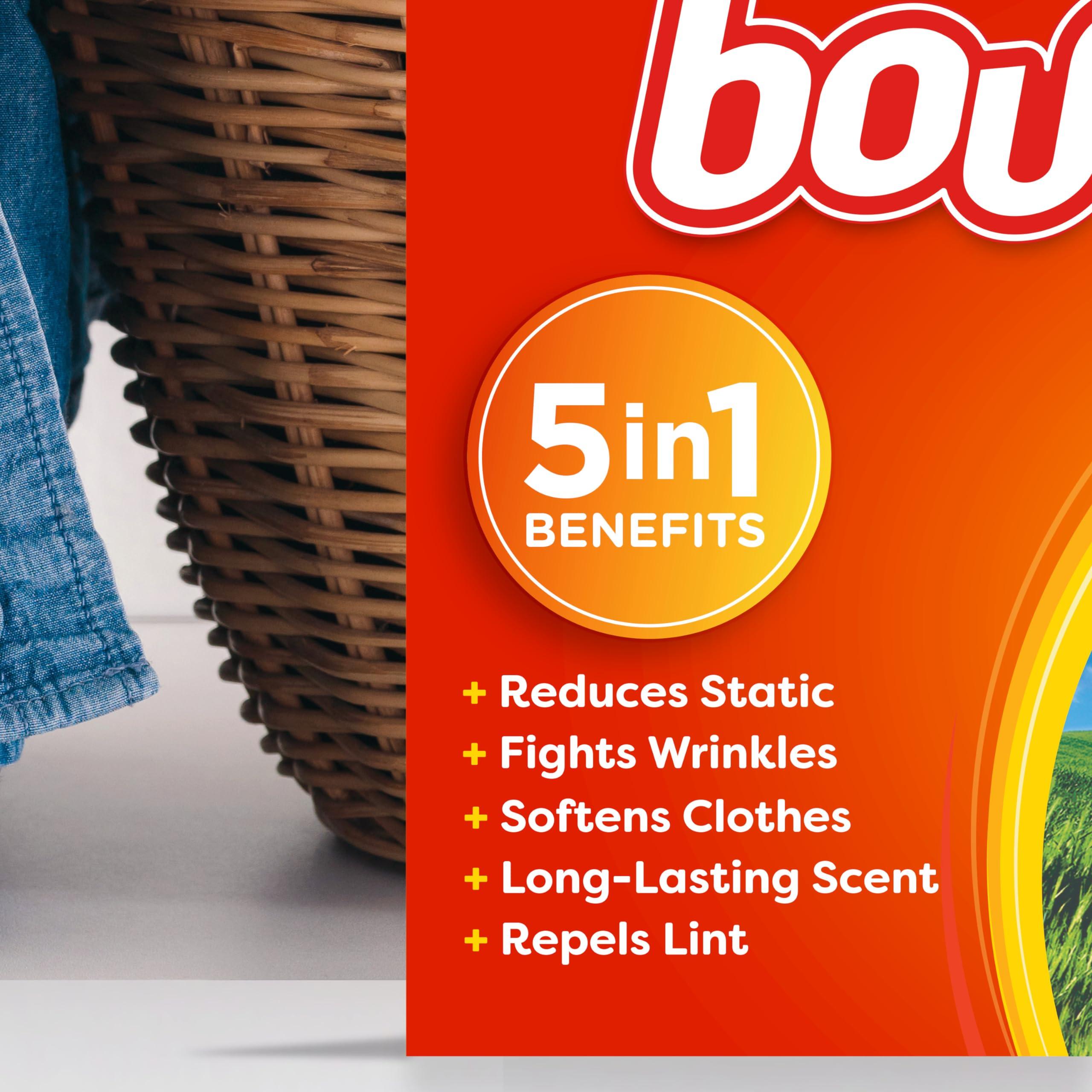 Bounce Bounce Dryer Sheets Laundry Fabric Softener, Outdoor Fresh Scent, 120 Count