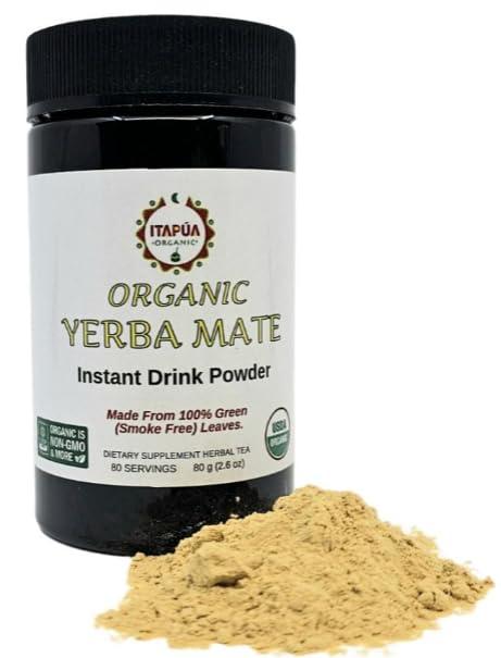 GoYerbaMate Instant Organic Green (Smoke Free) Yerba Mate 180 g (6.4 oz)