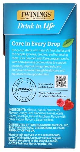 Twinings Twinings Strawberry & Raspberry Herbal Iced Tea Bags, 72 CT