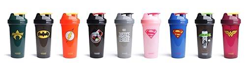 Smartshake Smartshake Lite Justice League Superman Protein Shaker Bottle 800ml BPA Free Leakproof Gym Protein Shakes Bottle for Protein Powder DC Comics Blue Water Bottle Superman Gifts