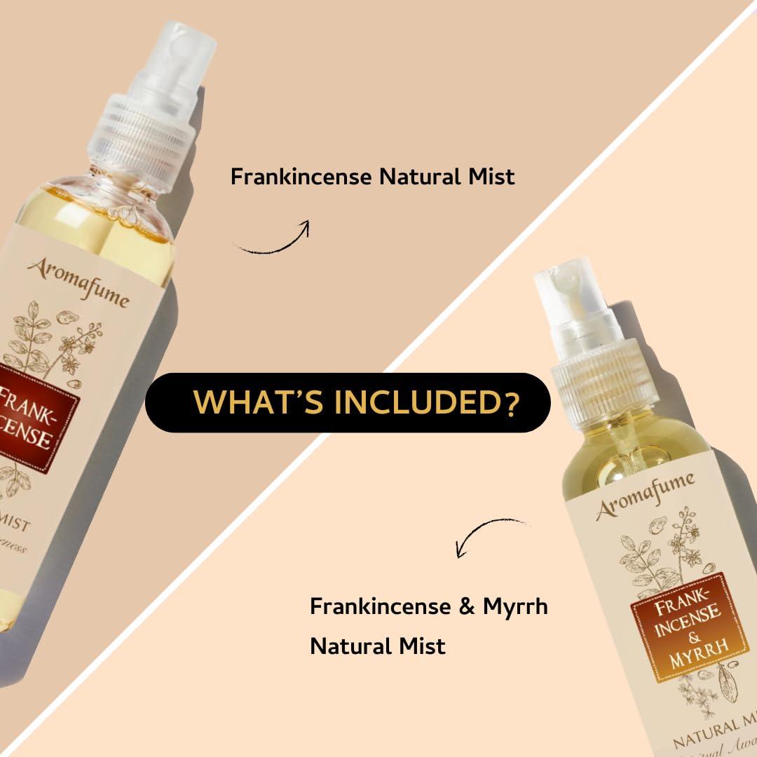 Aromafume Frankincense Mist 100ml | Frankincense & Myrrh Mist | 100ml | Aromatherapy | Natural Air fresheners for Home | Spiritual Meditation | Conscious Smudging