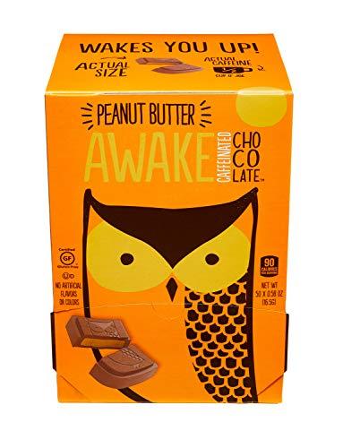 AWAKE Caffeinated Chocolate Awake Caffeinated Chocolate Energy Bites, Peanut Butter, 300 Count