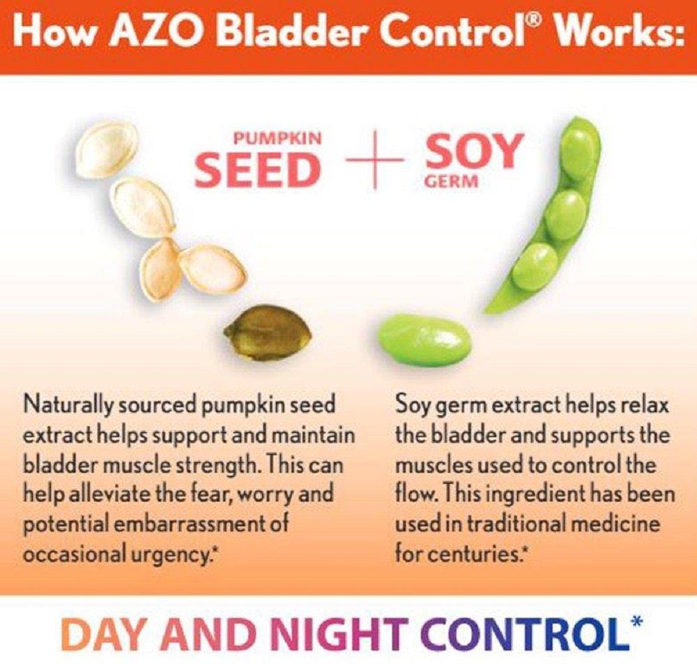 AZO AZO Bladder Control with Go-Less Daily Supplement | Helps Reduce Occasional Urgency & Leakage | 54 Count Cranberry Urinary Tract Health | 100 Softgels