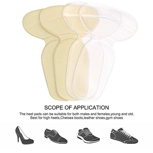 Tinkber 2 Pairs Cushion Grips Heel Pads Inserts Grips,Shoes Boots High Heels Inserts for Women Gel Inserts Insoles Liners