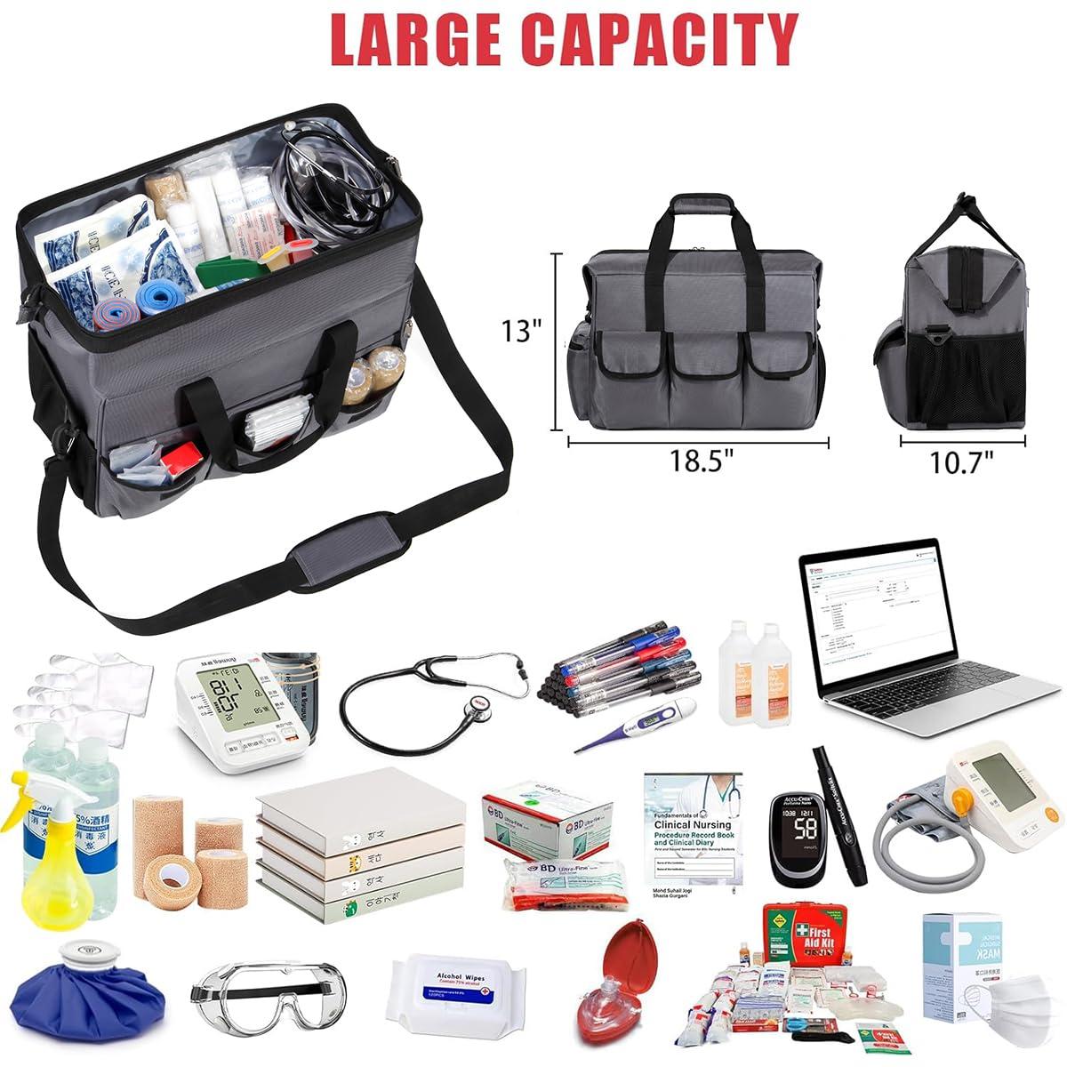 Gatycallaty Nurse Doctor Duffle Bag Medical Nursing College School Student Essentials Supplies Home Health Nurse Clinical Duffel Bag Work Nursing Cna Accessories Gift for New Er Lpn Rn Professional Assistant