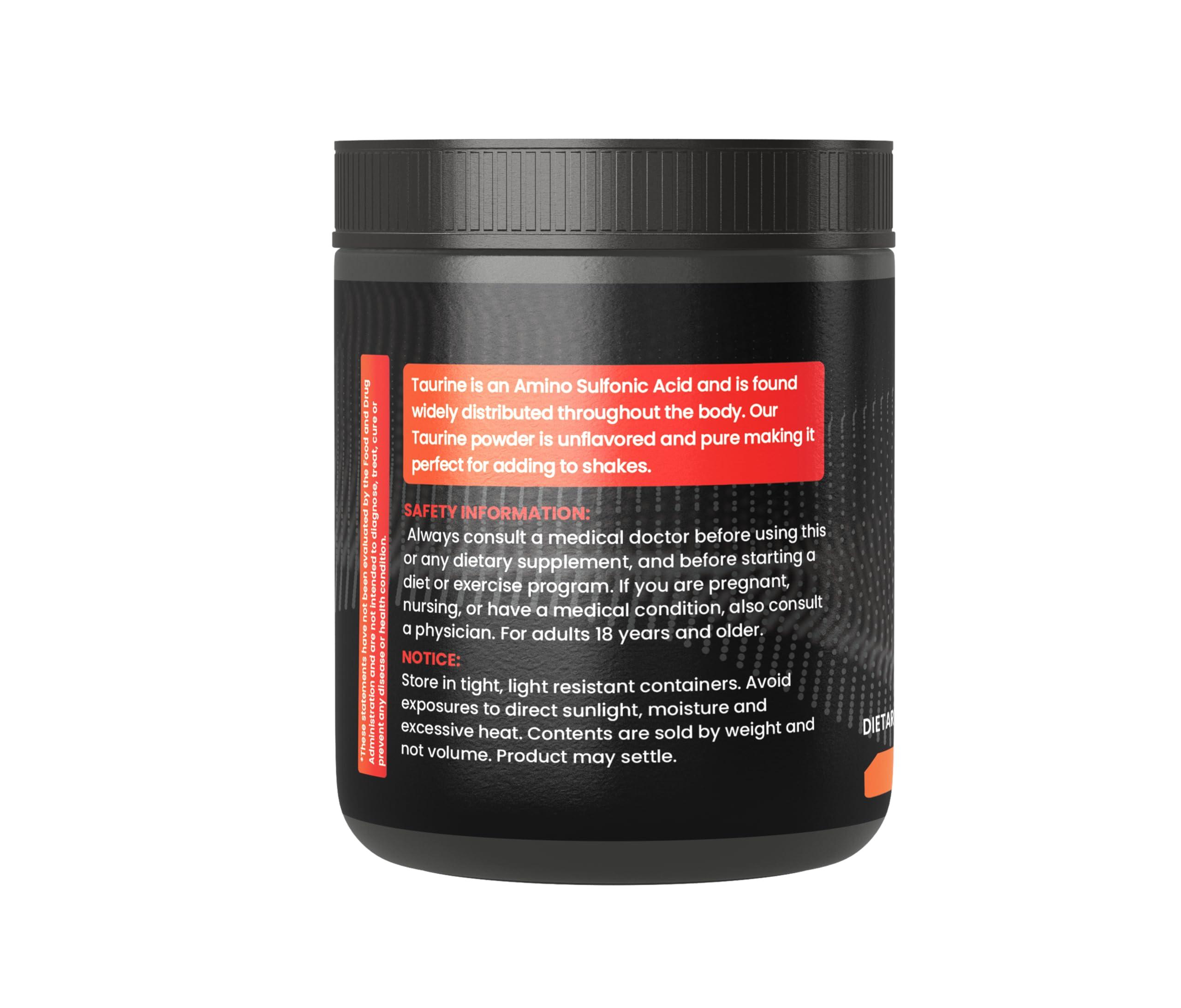 PURE ORIGINAL INGREDIENTS PURE ORIGINAL INGREDIENTS Taurine Powder, 1 lb, Always Pure, No Additives