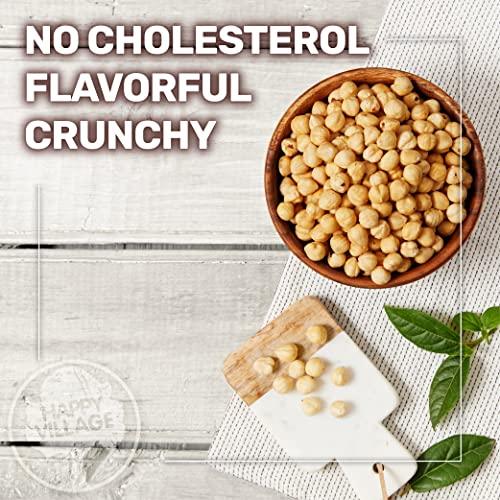 Happy Village Happy Village Organic Roasted Hazelnuts, 16 OZ Relealable Pack - Unsalted Turkish Filberts, Kosher, Non-GMO, Gluten Free Organic Filbert Nuts