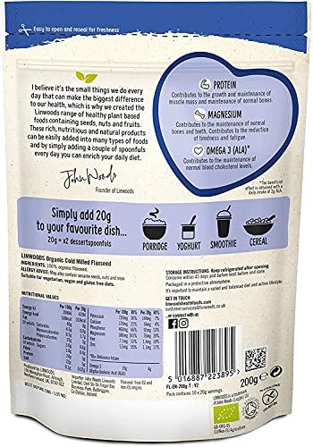Linwoods (2 Pack) - Linwoods - Milled Organic Flaxseed | 200g | 2 PACK BUNDLE