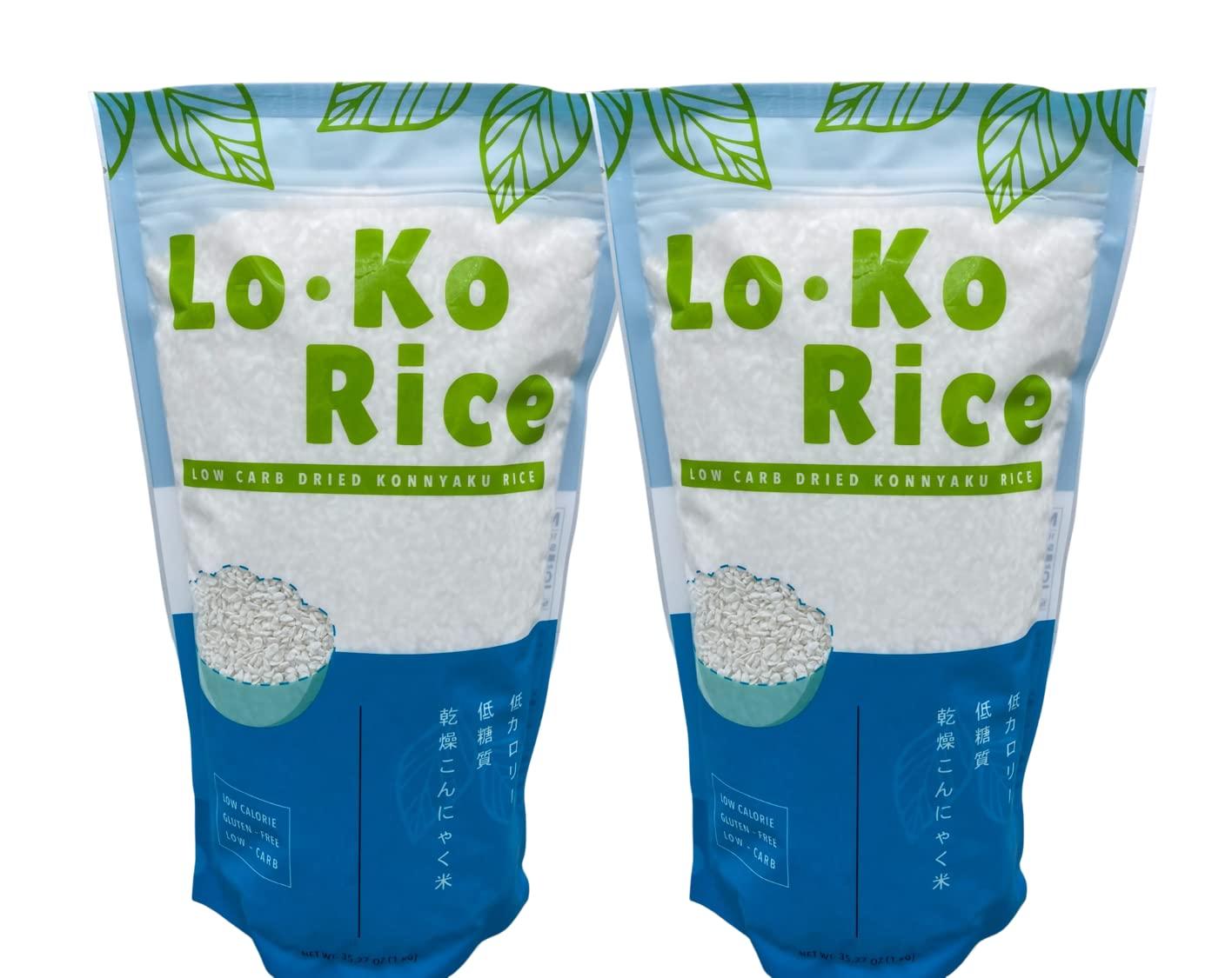 Blue pacific Konjac rice,shirataki rice,Low Calorie,Keto Friendly,LO KO RICE, Healthy, Low-Carb,Holiday Gifts, Sushi,Healthy Diet,californiaroll 35.27oz(1Kg)2bag(2kg)
