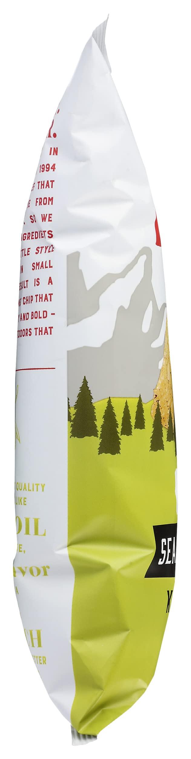 Boulder Canyon Boulder Canyon Kettle Cooked Potato Chips, Cooked in 100% Olive Oil, Wavy Canyon Cut, NON-GMO Verified, Gluten Free, Sea Salt & Cracked Pepper, 6 Ounce (Pack of 12)