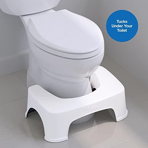 Step and Go LLC Step and Go Toilet Stool 7" - Bathroom Squat Stool