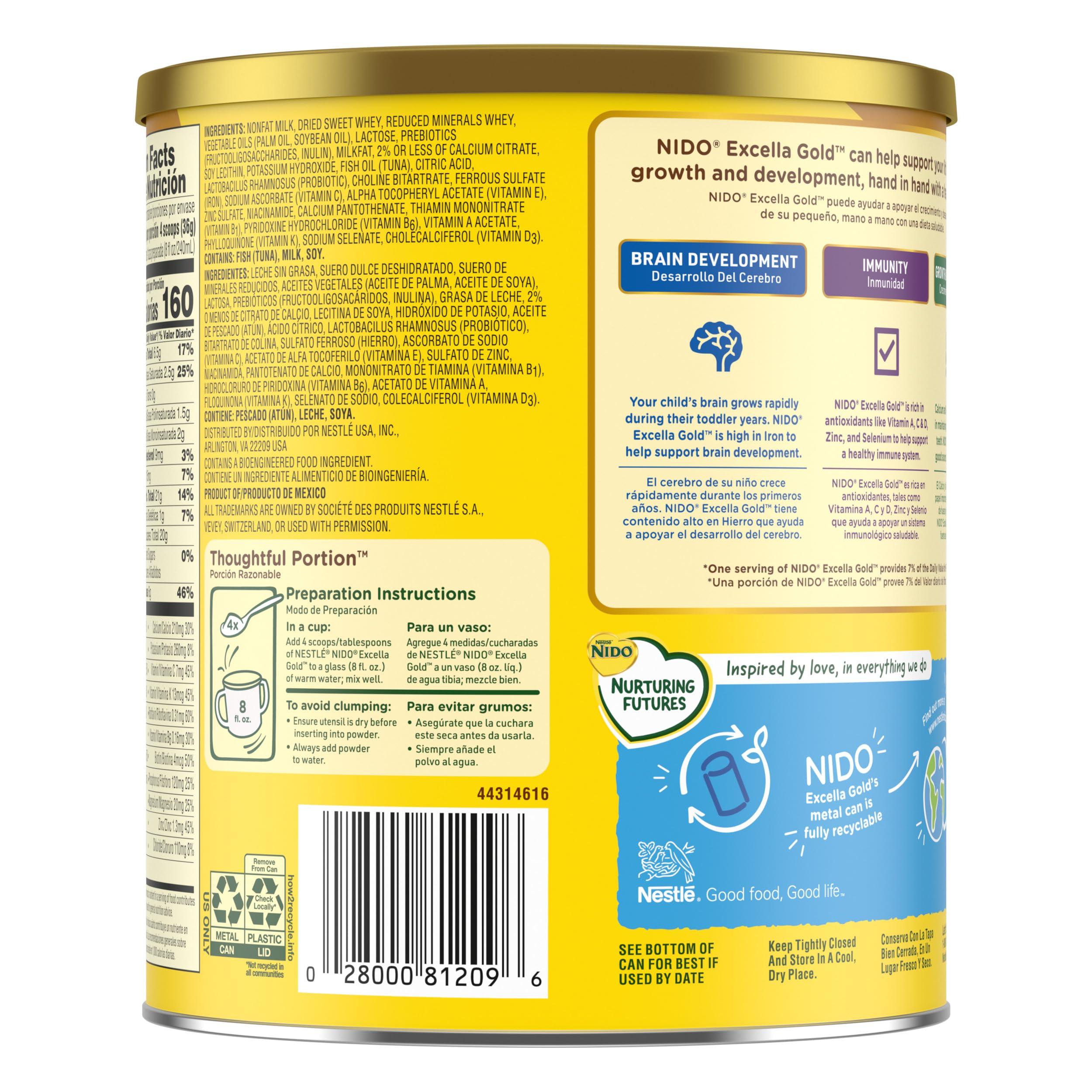 Nido Nestle Nido Excella Gold Original Milk Powder 4 Pack Of 800G