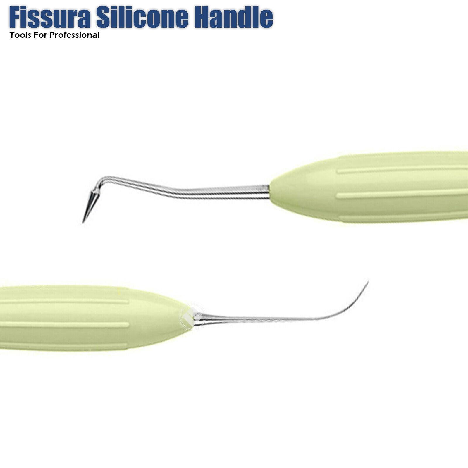 INSTUMAX INSTUMAX Set of 10 Dental Composite Placement Filling Instruments Silicon Handle Restoration Plugger/Spatula Appling Condensing Resin Tooth Restoration Set