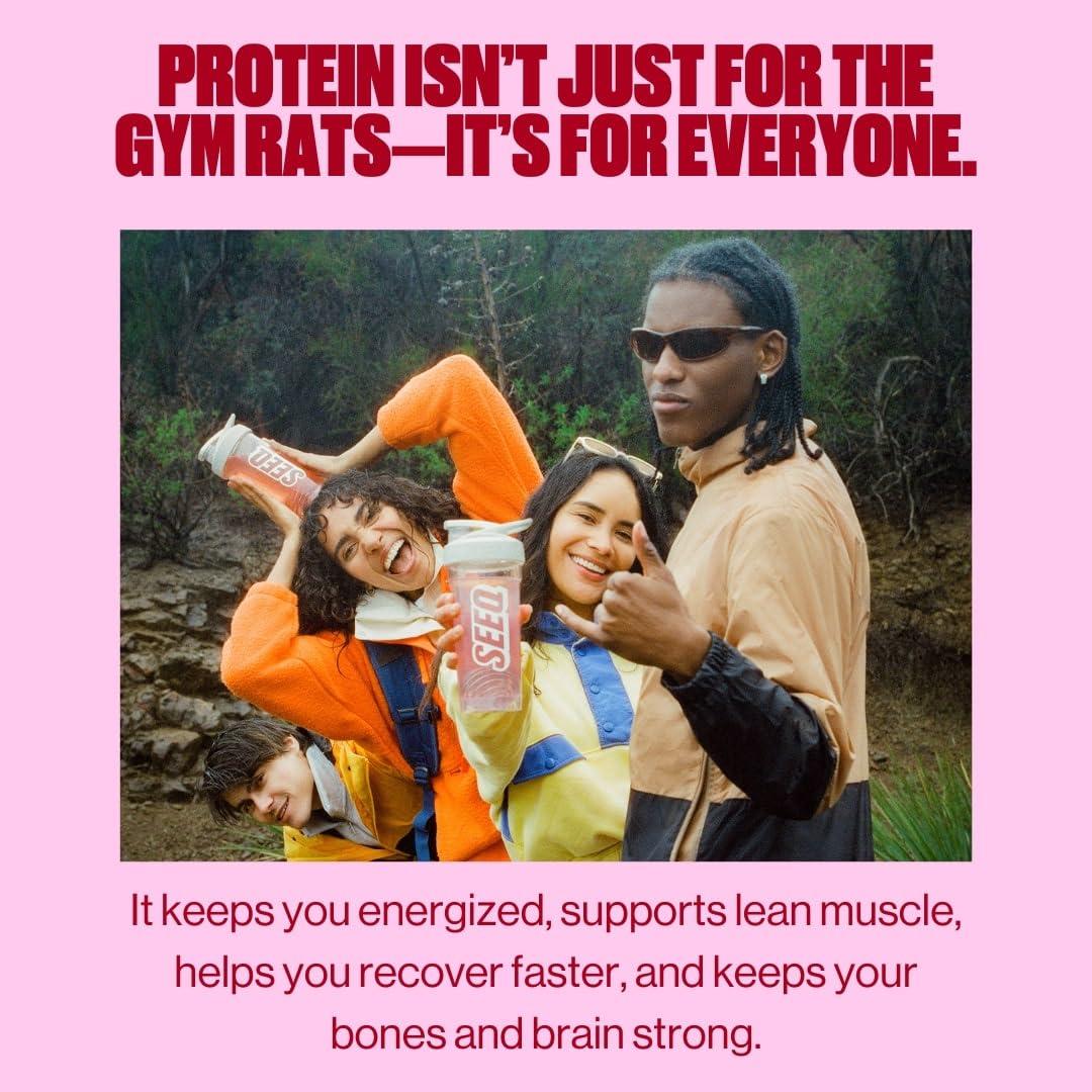 SEEQ SEEQ Clear Whey Isolate Protein Powder, Fruit Punch, 25 Servings, 22g Protein Per Serving, Sugar-Free, Keto-Friendly, Soy-Free Clear Protein Powder, Juice-Like Protein