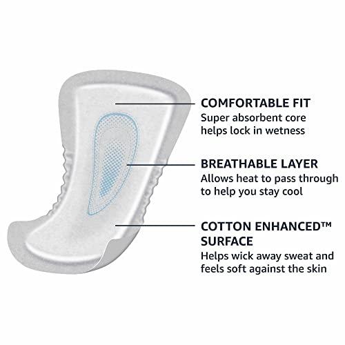 Amazon Basics Amazon Basics Men\'s Incontinence Guards, Maximum Absorbency, 52 Count, (1 Pack of 52)